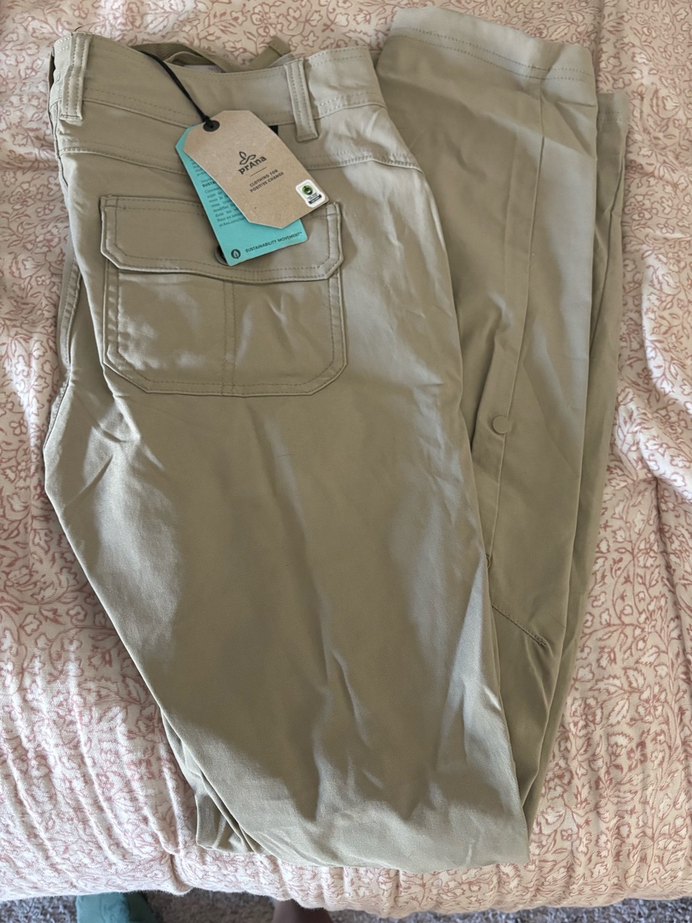 Prana Women’s Cargo Pants in Light Khaki